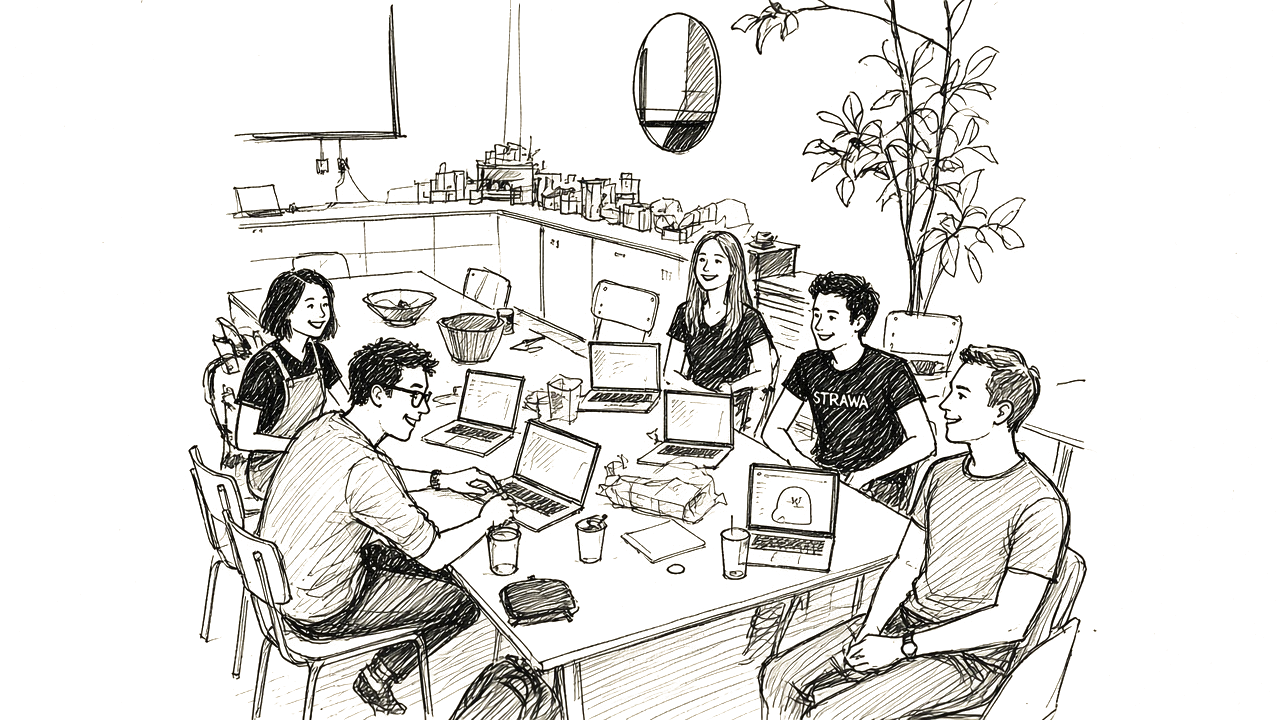 Ink sketch of a Saturday night design hack with OpenSea and Figma