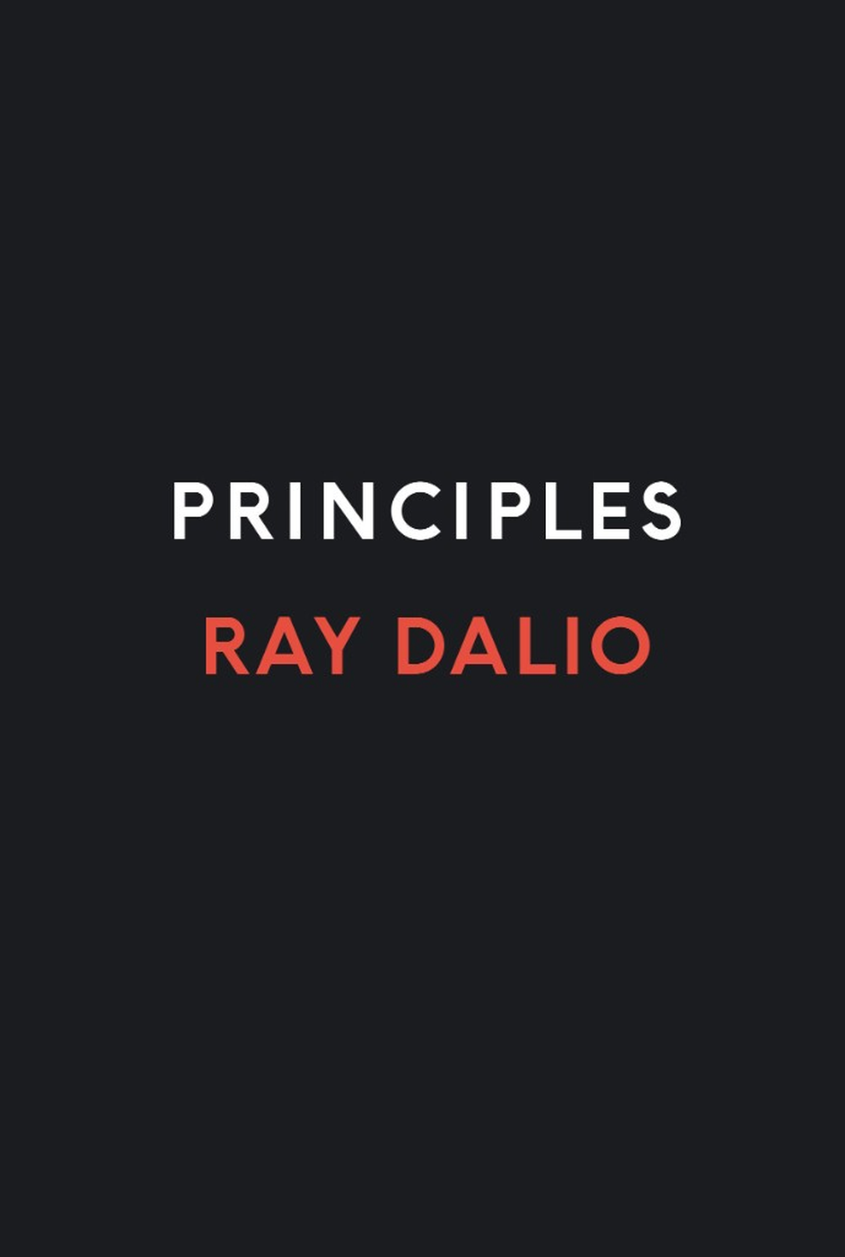 Cover of Principles by Ray Dalio